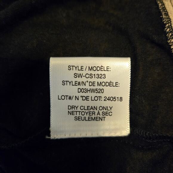 Helmut Lang Dropah Linen Blend Sleeveless Colorblock Tunic Top Size P / S Black - Picture 10 of 10